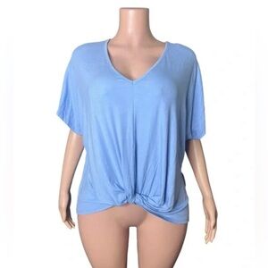 New Oversized V Neck Off Shoulder Blouse